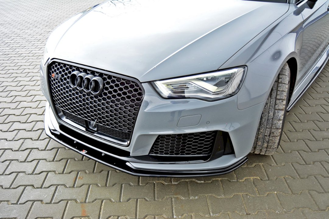 Maxton Design - Aftermarket  FRONT SPLITTER V.2 AUDI RS3 8VA SPORTBACK PRE-FACELIFT (2015-2016)