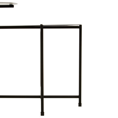 Ramus Black and White Ombre Finish 2 Tier Side Table
