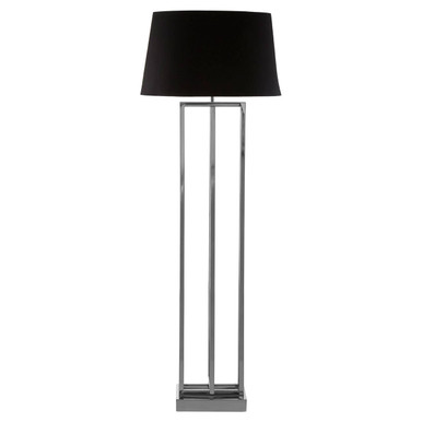 Nickel Finish Rectangular Floor Lamp | Skye