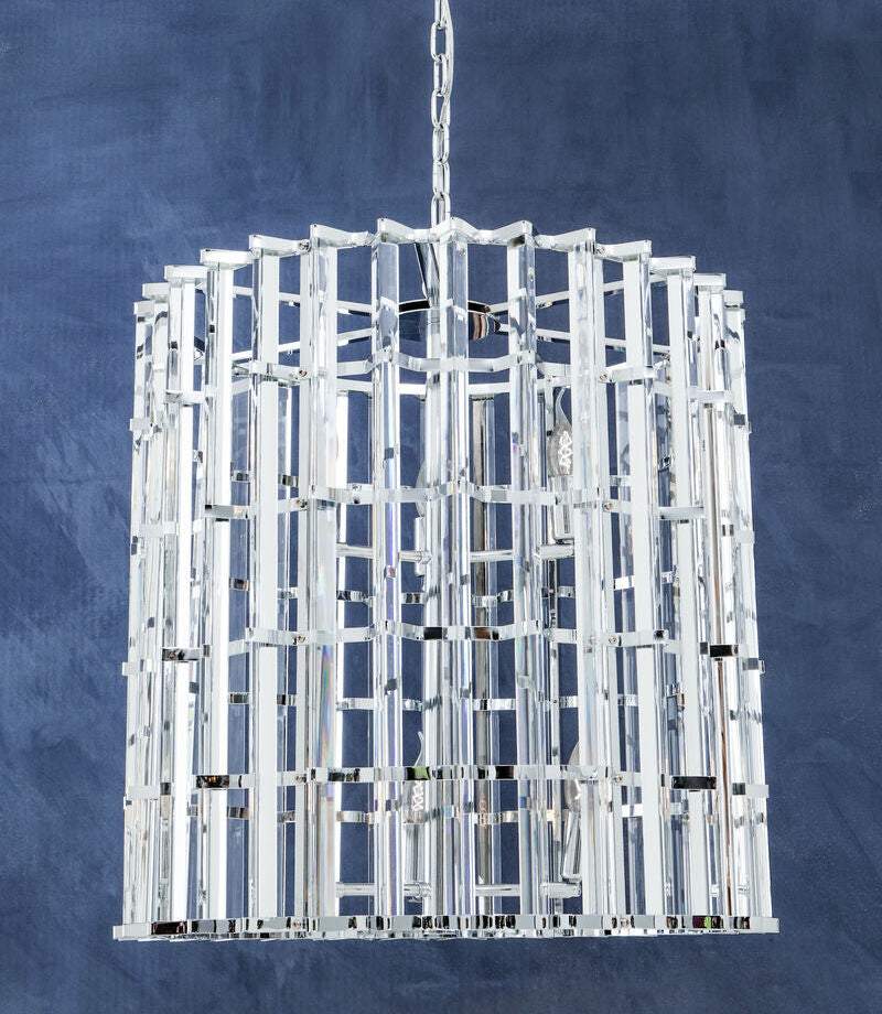 Chrome and Glass Vertical Light | Karli