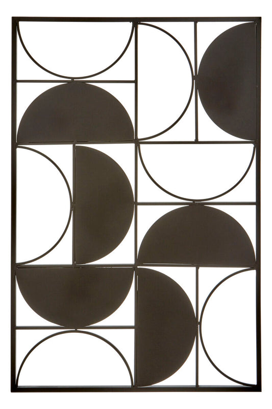 Black Finish Semicircle Design Wall Art | Trento