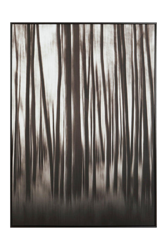 Astratto Black and Natural Abstract Blur Wall Art