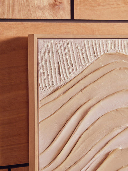 Cream Textured Wall Art | Astratto