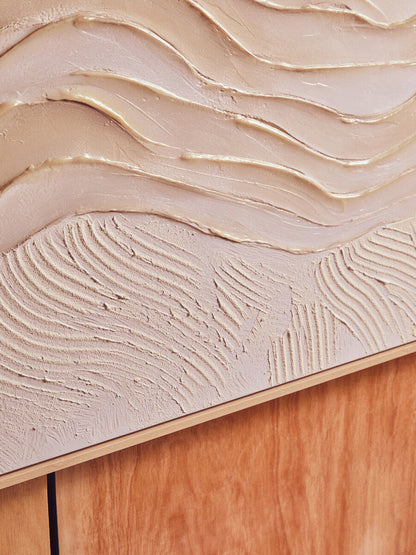 Cream Textured Wall Art | Astratto