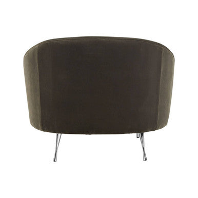 Manhattan Grey Velvet Cocoon Chair