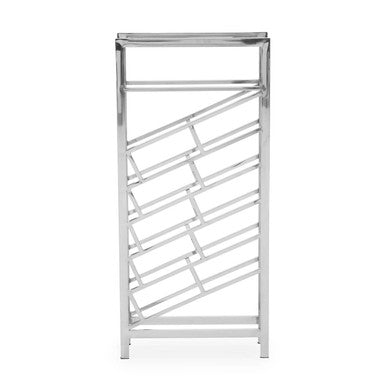 Barolo Stainless Steel Floor Standing 24 Bottle Wine Rack