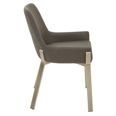 Gilden Grey Leather Effect Dining Chair
