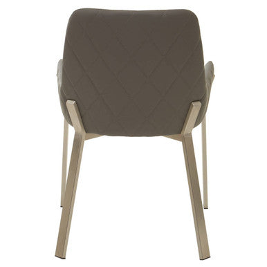 Gilden Grey Leather Effect Dining Chair