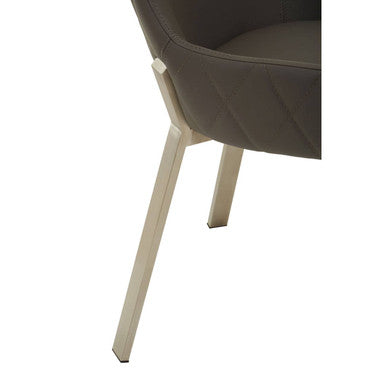 Gilden Grey Leather Effect Dining Chair
