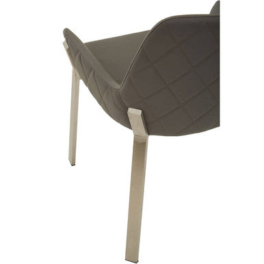 Gilden Grey Leather Effect Dining Chair