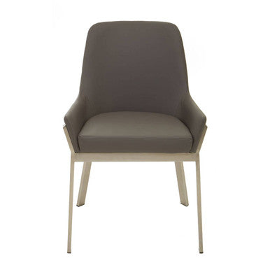 Gilden Grey Leather Effect Dining Chair