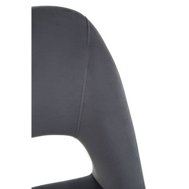 Warren Grey Velvet Dining Chair