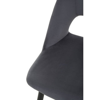 Warren Grey Velvet Dining Chair