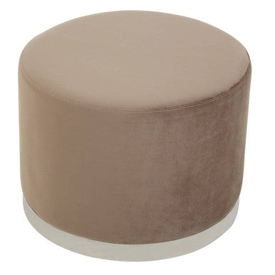 Hagen Mink Velvet Round Stool