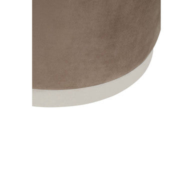 Hagen Mink Velvet Round Stool