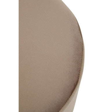 Hagen Mink Velvet Round Stool