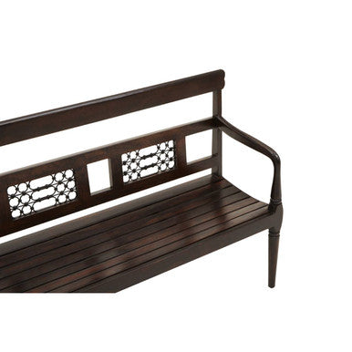 Srina Dark Sheesham Wood Bench