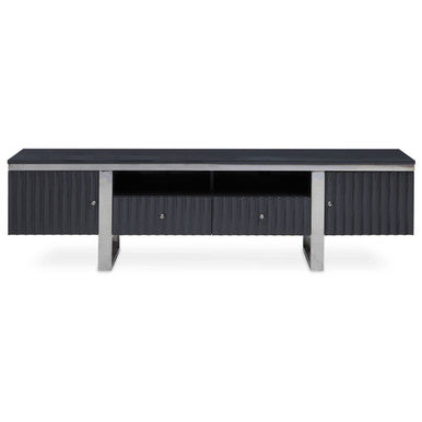 Genoa Grey High Gloss Finish Media Unit