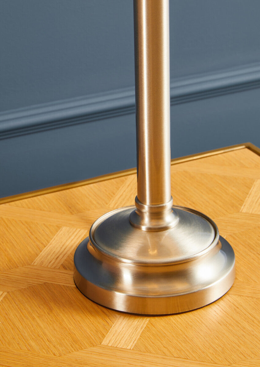 Grenoble Oak Veneer Side Table with Brushed Brass Frame