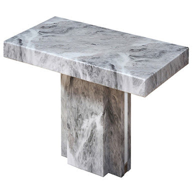 Saronno Grey Marble Side Table