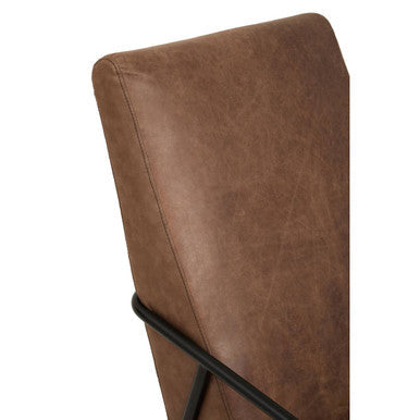 Hoxton Brown Leather Lounge Chair