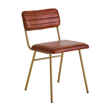 Buffalo Tan Leather Dining Chair