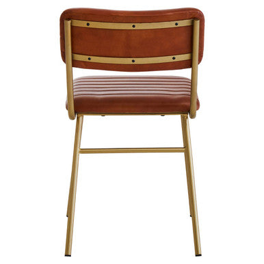 Buffalo Tan Leather Dining Chair