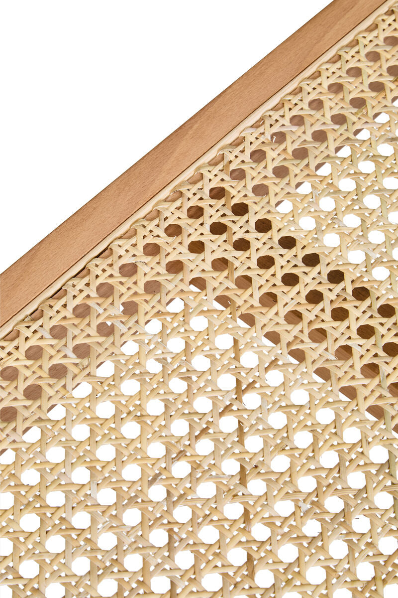 Cebu Natural Cane and Beech Wood Bench