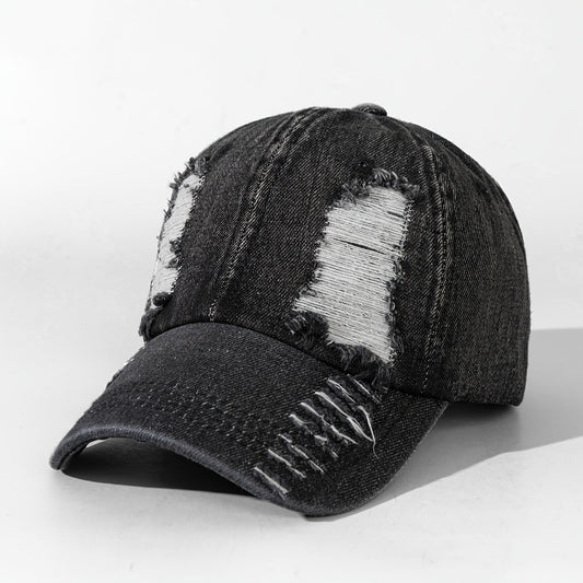 Double-Sided Large Hole Street Style Patchwork Color Stitched Dad Cap