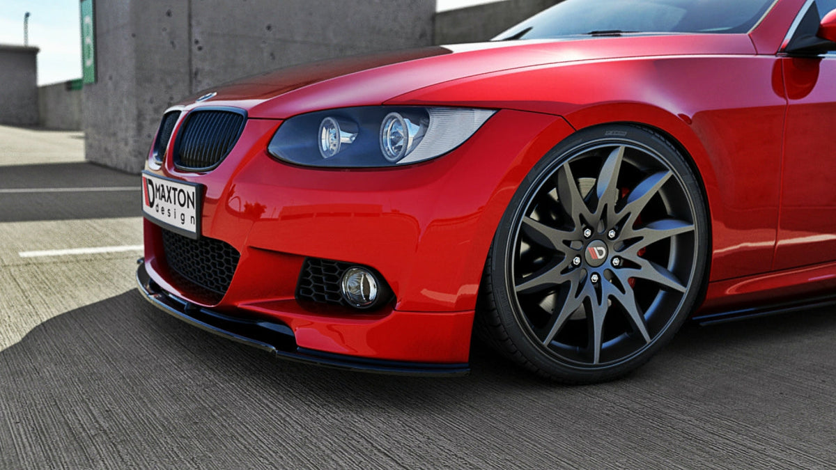Maxton Design - Aftermarket  FRONT SPLITTER BMW 3 E92 M-SPORT (PREFACE MODEL FITS M PERFORMANCE SPLITTERS) 2006-2009