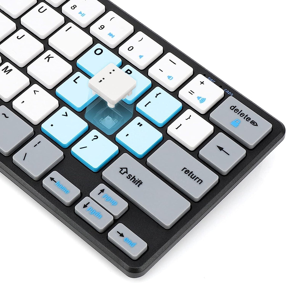 Wireless Bluetooth Keyboard 64-Key Bluetooth 60% Compact Type Portable SurnQiee