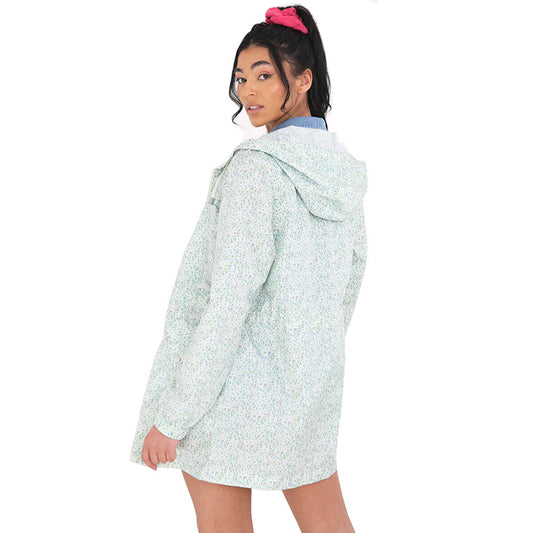 Womens Lolo Ditsy Printed Showerproof Hooded Zip Through Jacket