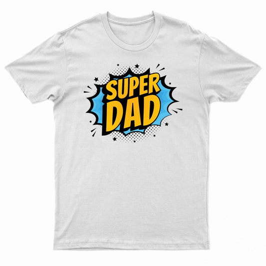 Men's 'SuperDad' Printed T Shirt - Father's Day Gift