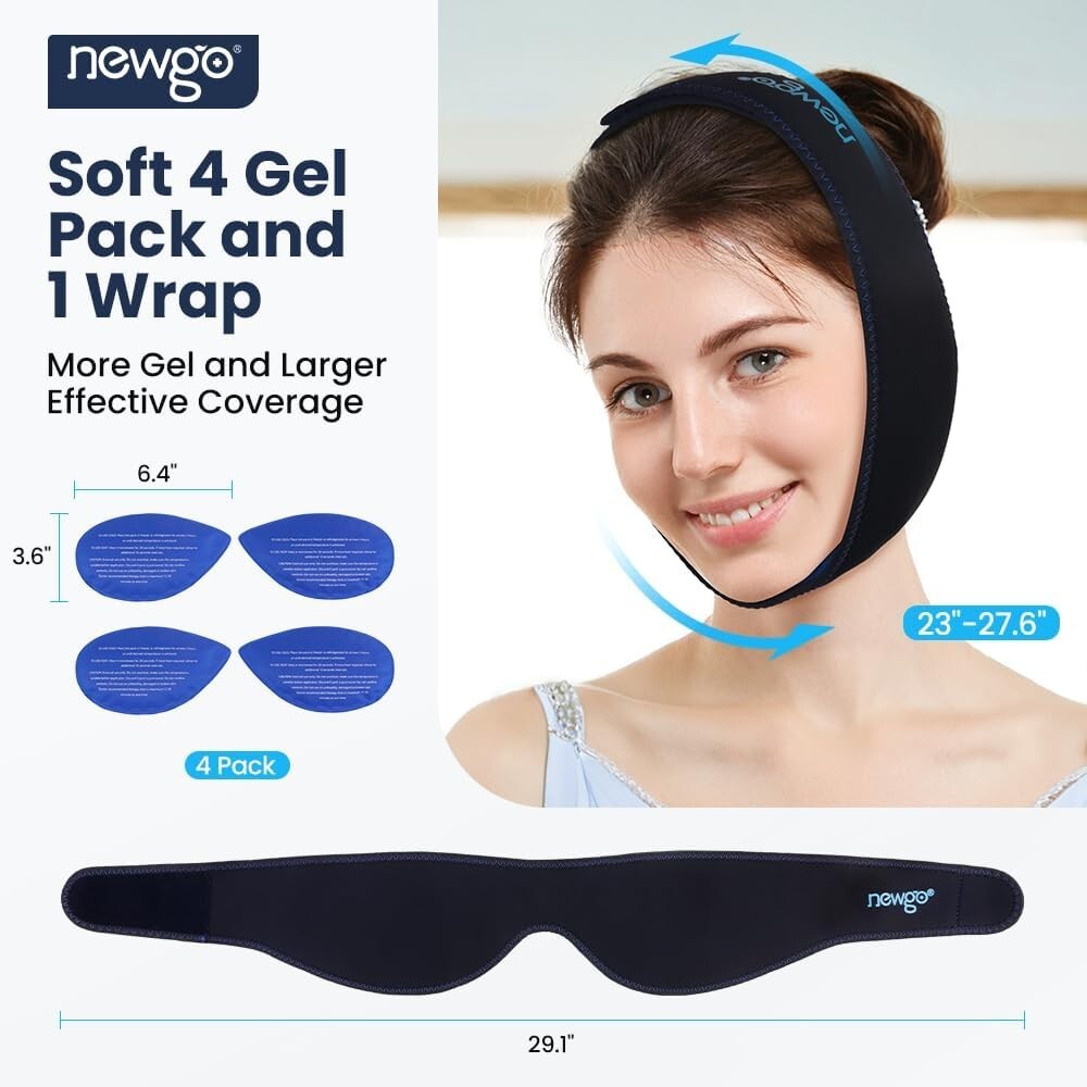 Newgo - Toothaches Cold Therapy - Hands Free Gel Wrap