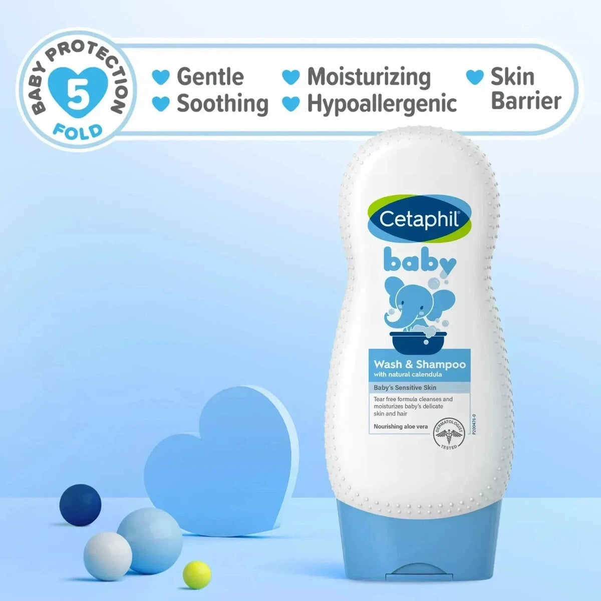 Cetaphil Baby Shampoo and Body Wash with Organic Calendula, 7.8 Fl Oz