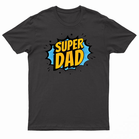 Men's 'SuperDad' Printed T Shirt - Father's Day Gift