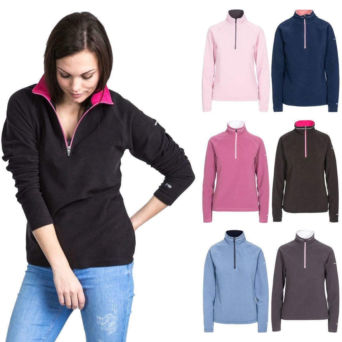 Womens Skylar Half Zip Top Fleece Jumper