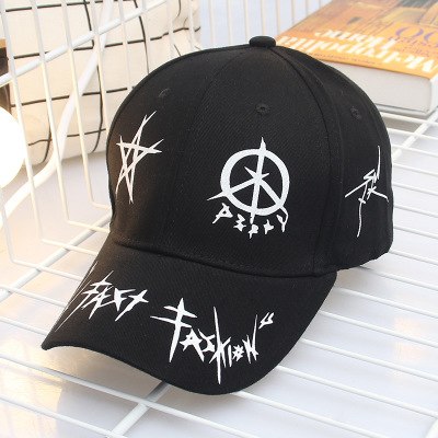 Custom Graffiti Snapback Baseball Caps Black And White Patchwork Men Women Hip Hop Fashion Casual Hat
