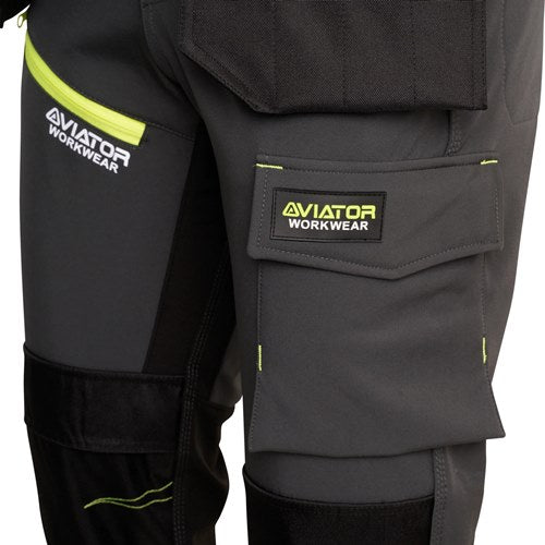 MEN'S SOFTSHELL WORKWEAR TROUSERS - AV061