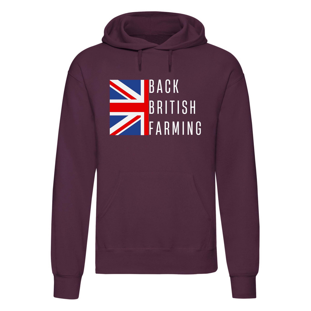Back British Farmers Printed Hoodie