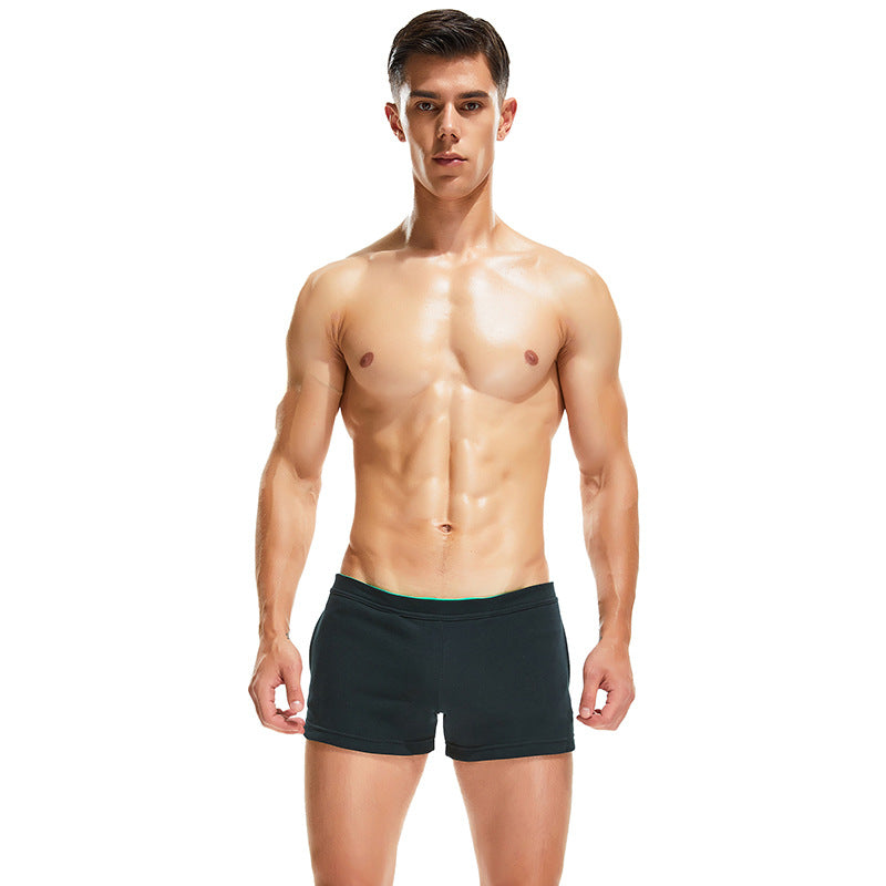 Men's Home Sports Casual Shorts Cotton Solid