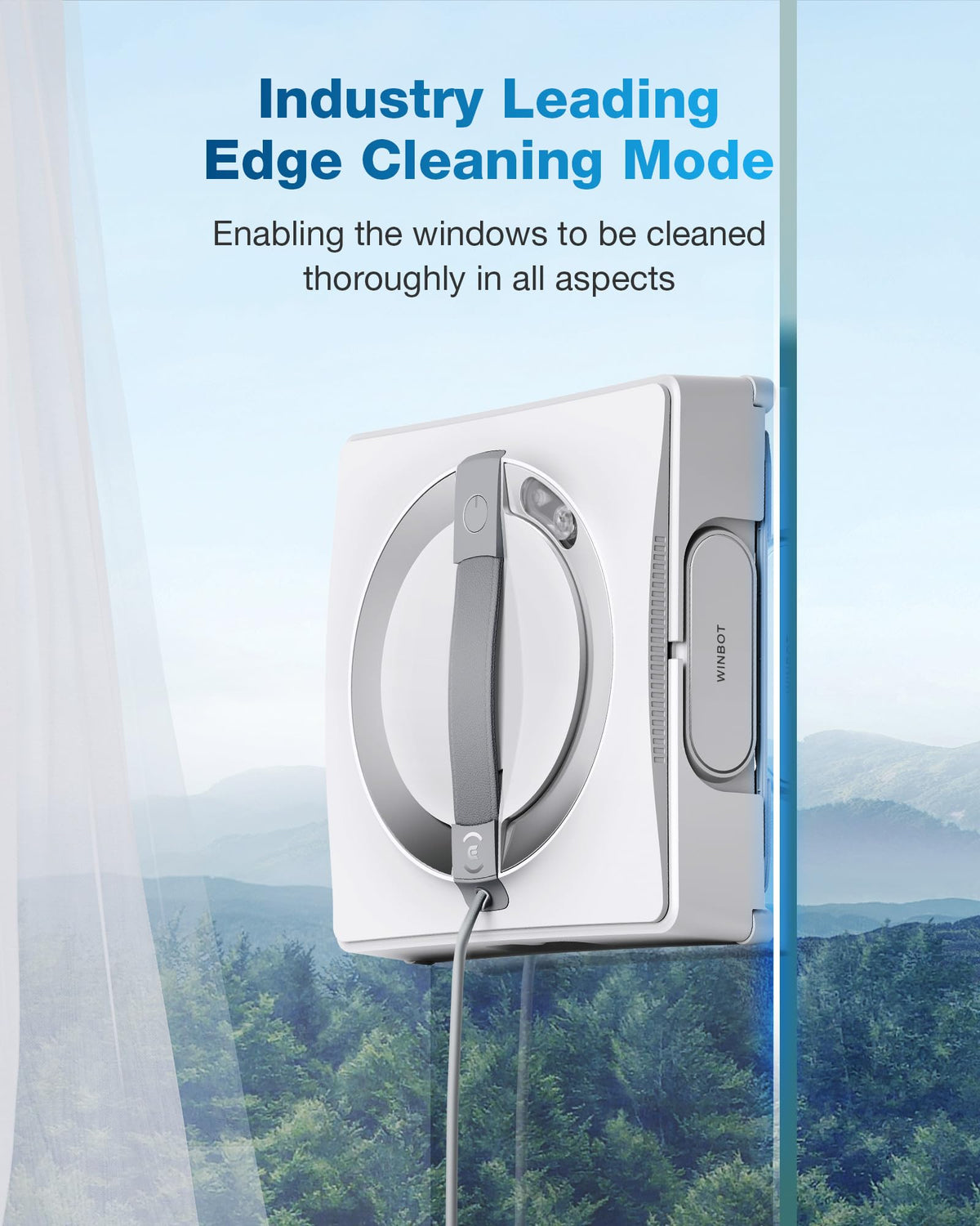 Window Cleaning Robot Glass Cleaner Edge Cleaning Spray System ECOVACS