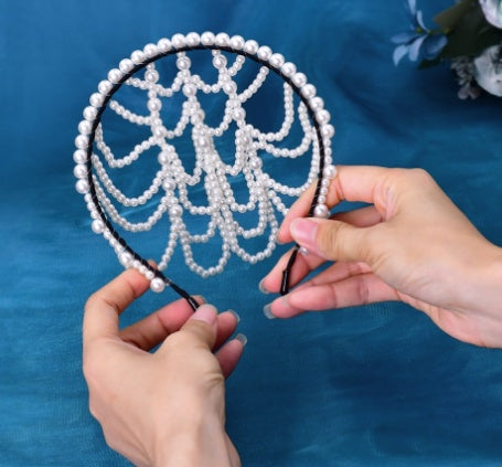 Pearl Bridal Tiara - Sweet Forehead Decoration