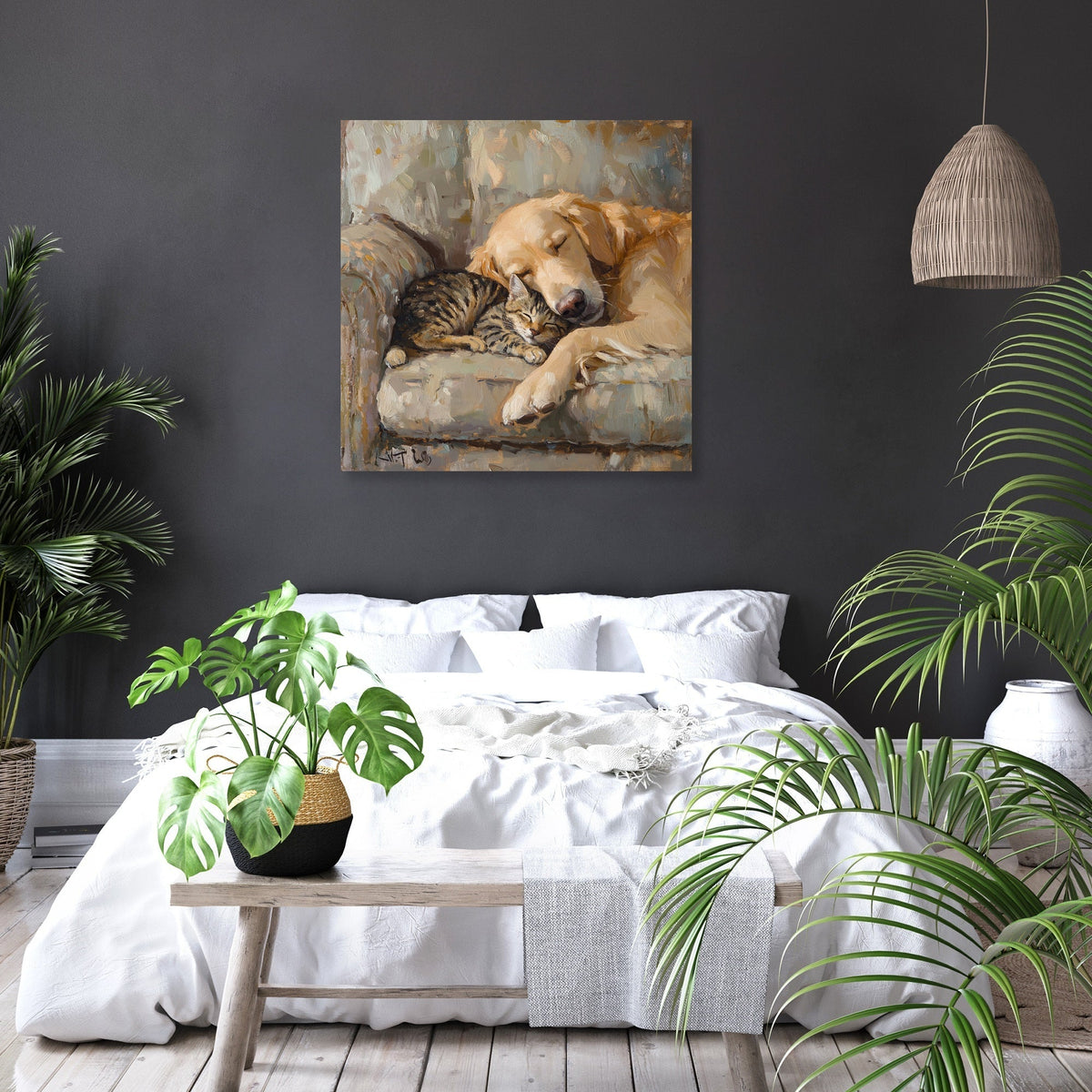Furry Friends on Canvas