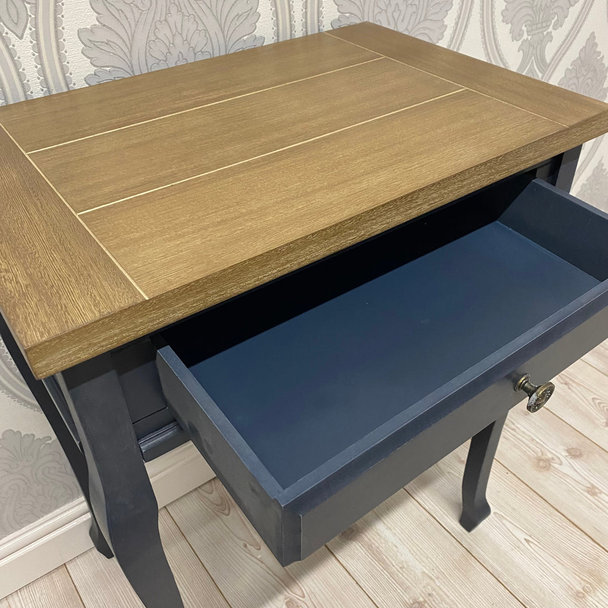 78CM WOODEN 1 DRAWER TABLE