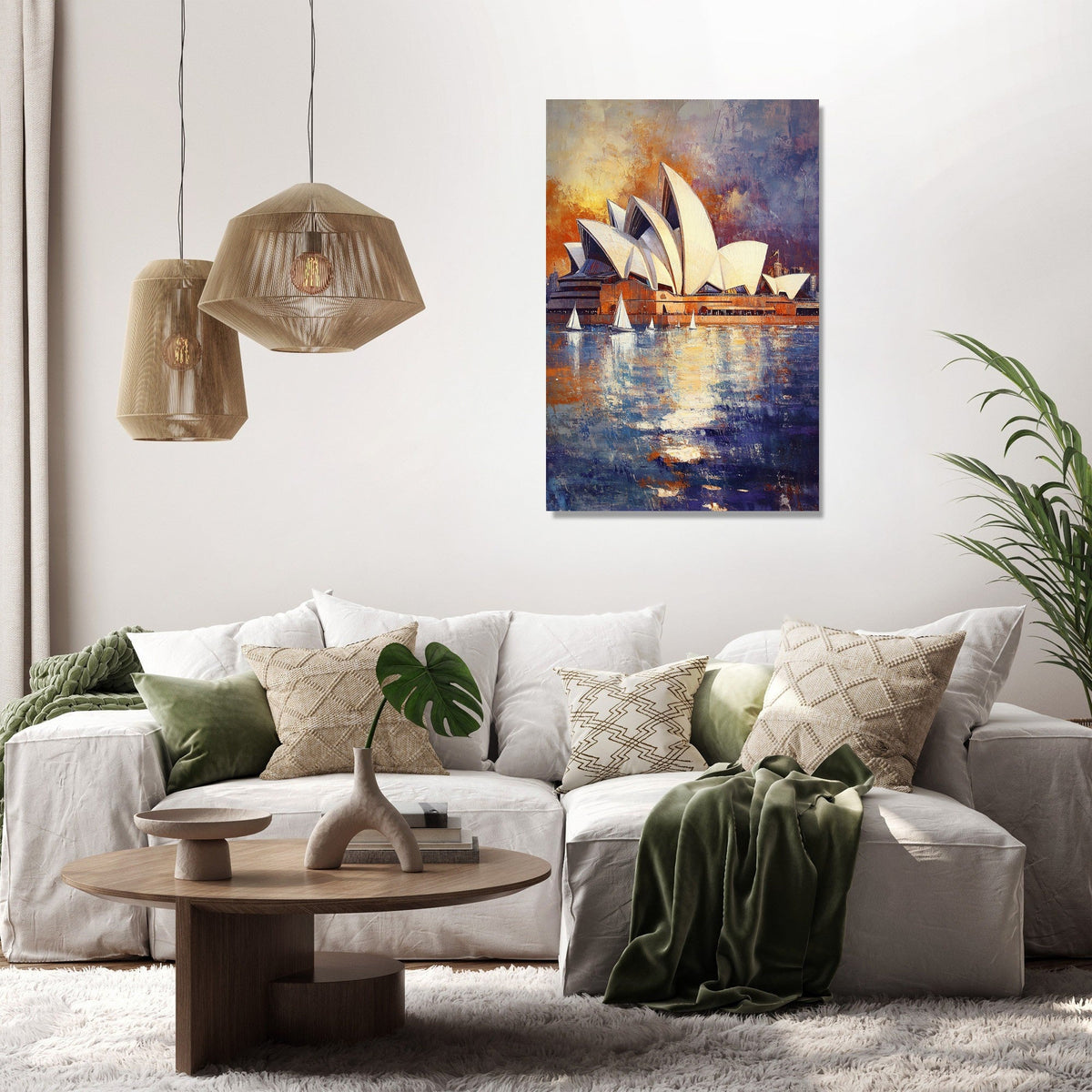 Sunlit Sydney Opera Canvas