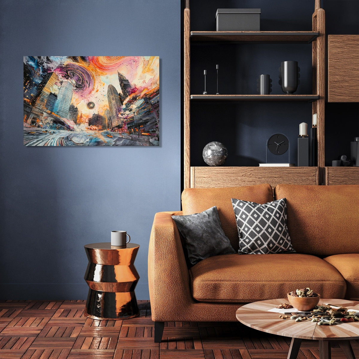 Neon Harmony Canvas