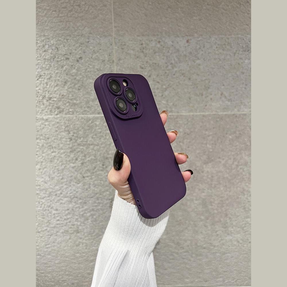 Dark Purple Phone Case Liquid Silicone
