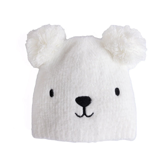 Fonem Knitted Baby Beanie with Bear Ears (12 Months to 1-4 Years)