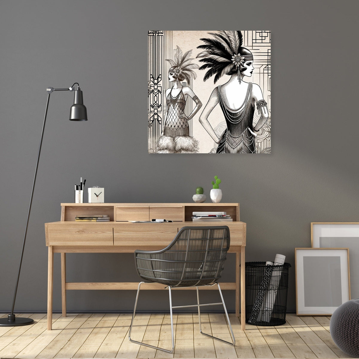 Vintage Flapper Canvas
